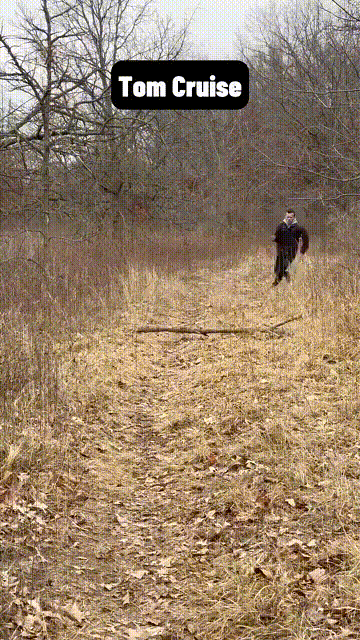 각 배우들이 걸려 넘어지는 방법