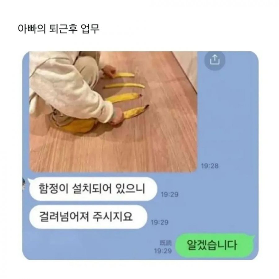 아빠의 퇴근후 업무