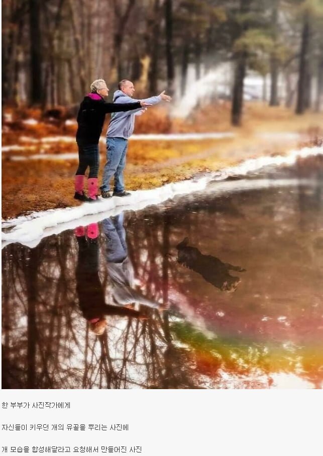 사진 편집해달라고 요청한 부부