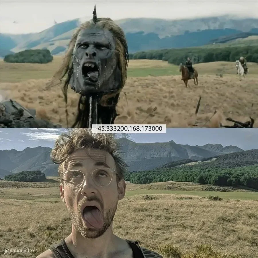 반지의 제왕 촬영장소가서 똑같이 사진찍은 양덕