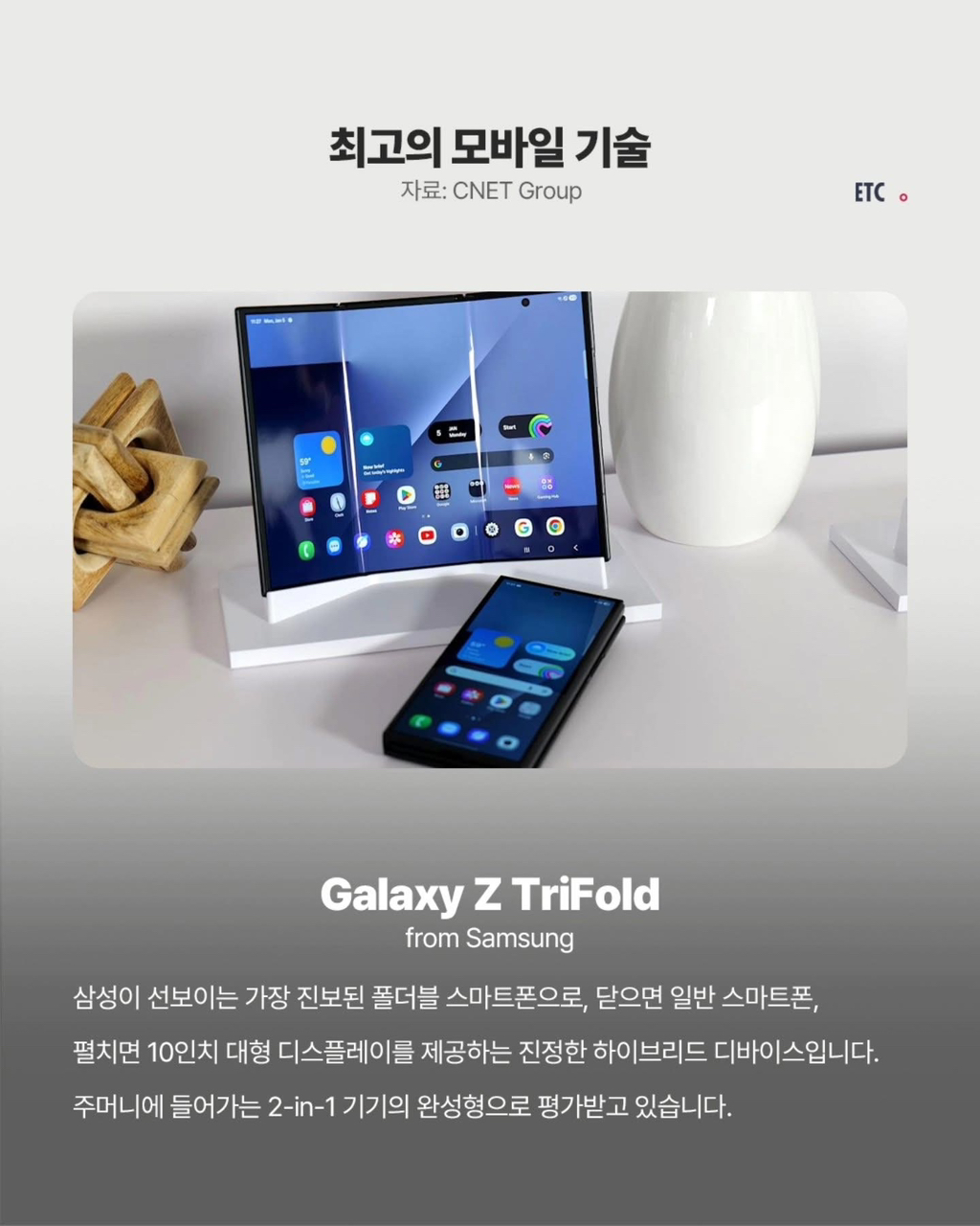 CES 2026 최고의 제품 기술