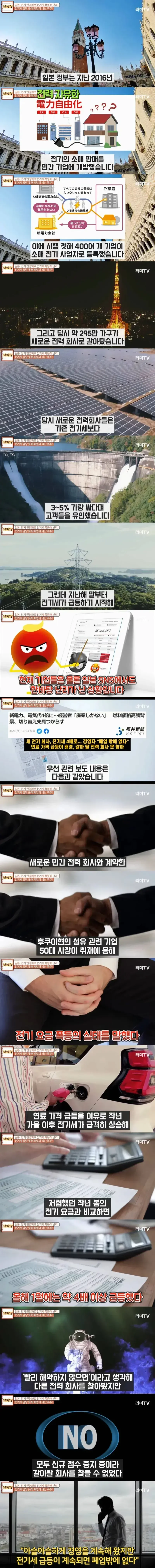 일본 전기 민영화의 최후