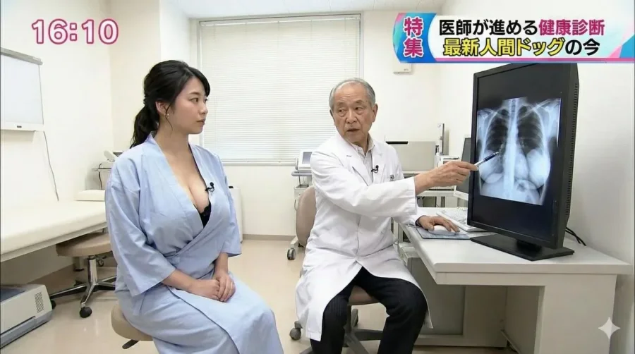 ㅇㅎ)일본 여자 아나운서 흉부 엑스레이