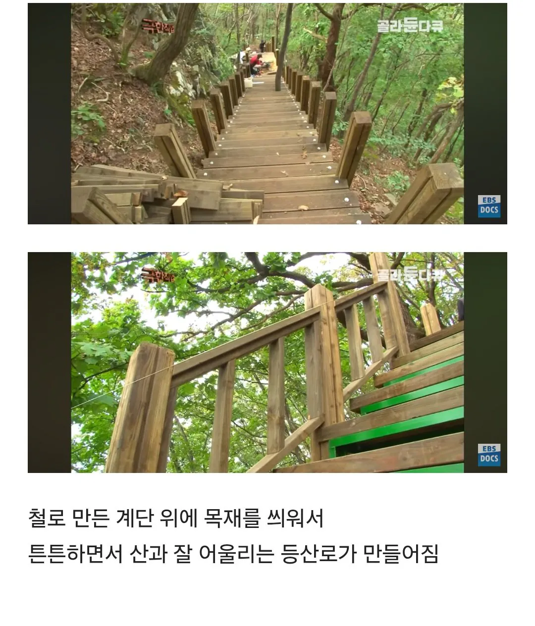 등산로가 만들어지는 과정