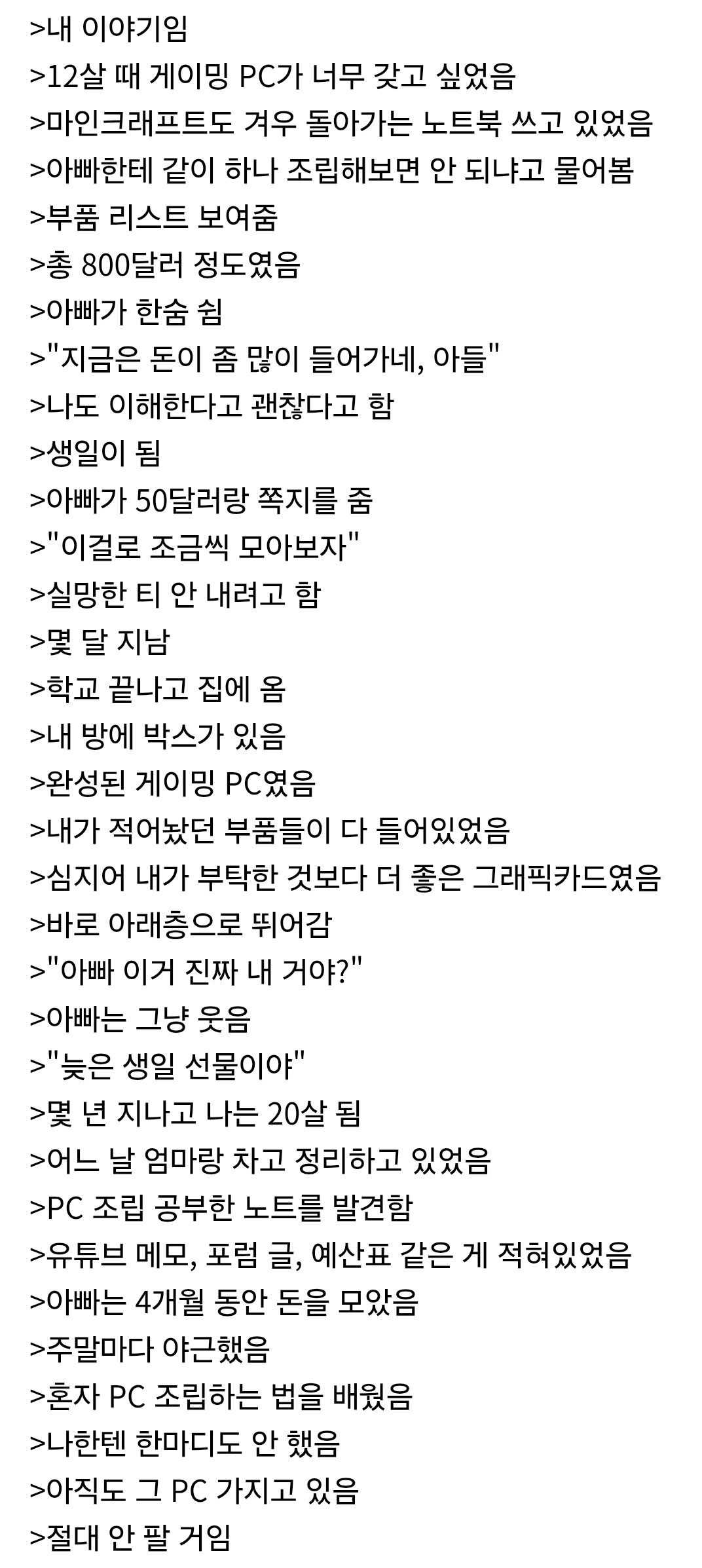 12살 때 가지고 싶었던 게이밍 PC