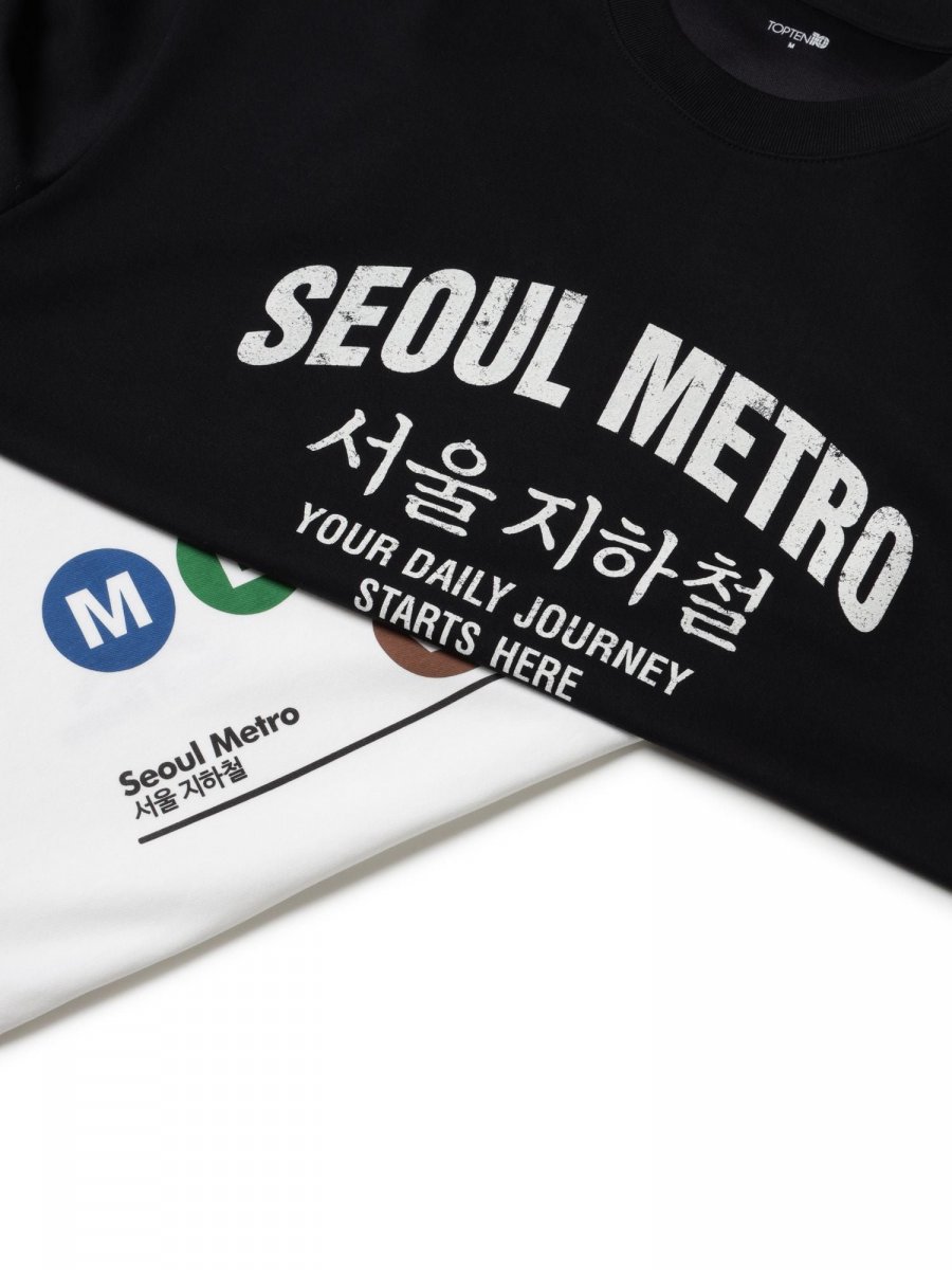 탑텐에서 발매한 지하철 티셔츠