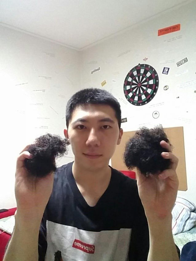 머리카락으로 설거지 해본게 자랑