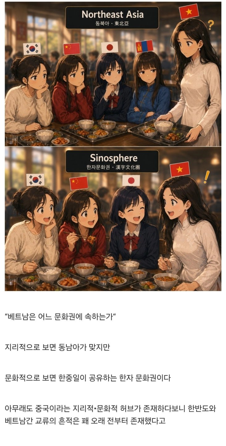 동양 문화권을 구분할 때 애매한 나라