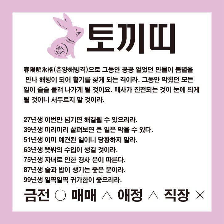 재미로 보는 22일 운세