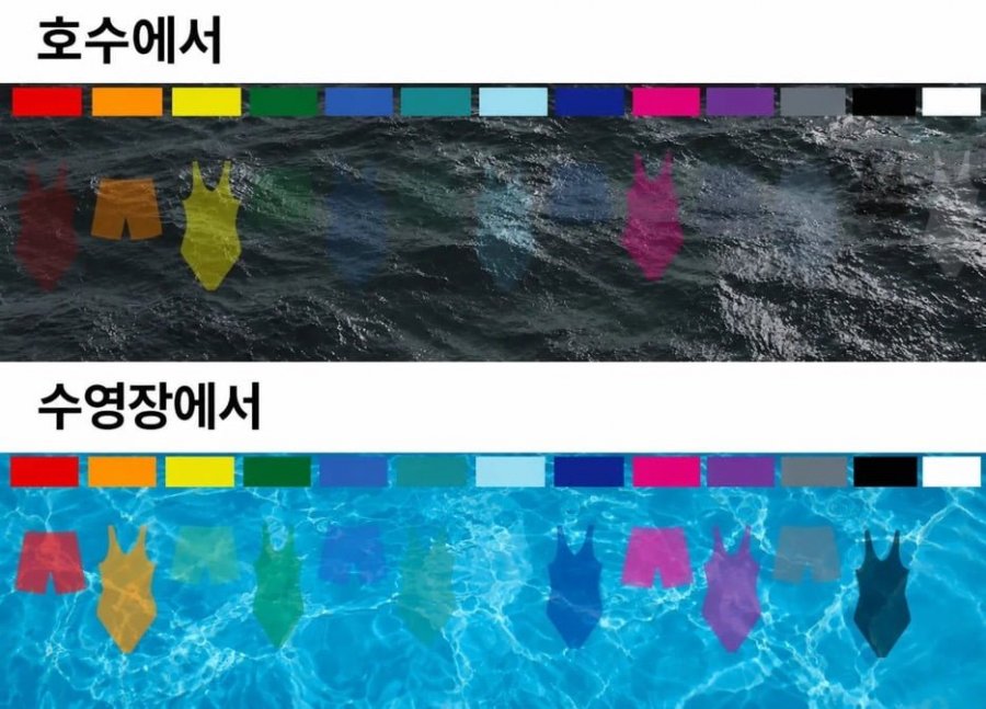 수영복 색깔은 물놀이 장소마다 다르게 입어야 하는 이유