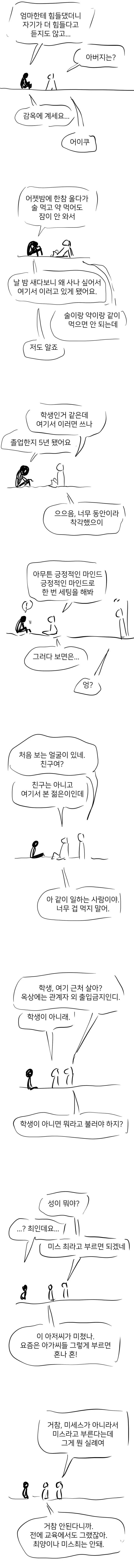 약스압) 자살하러 옥상에 올라간 Manwha